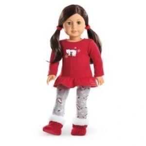 American Girl Doll Clothes - Playful Polar Bear Pajamas
